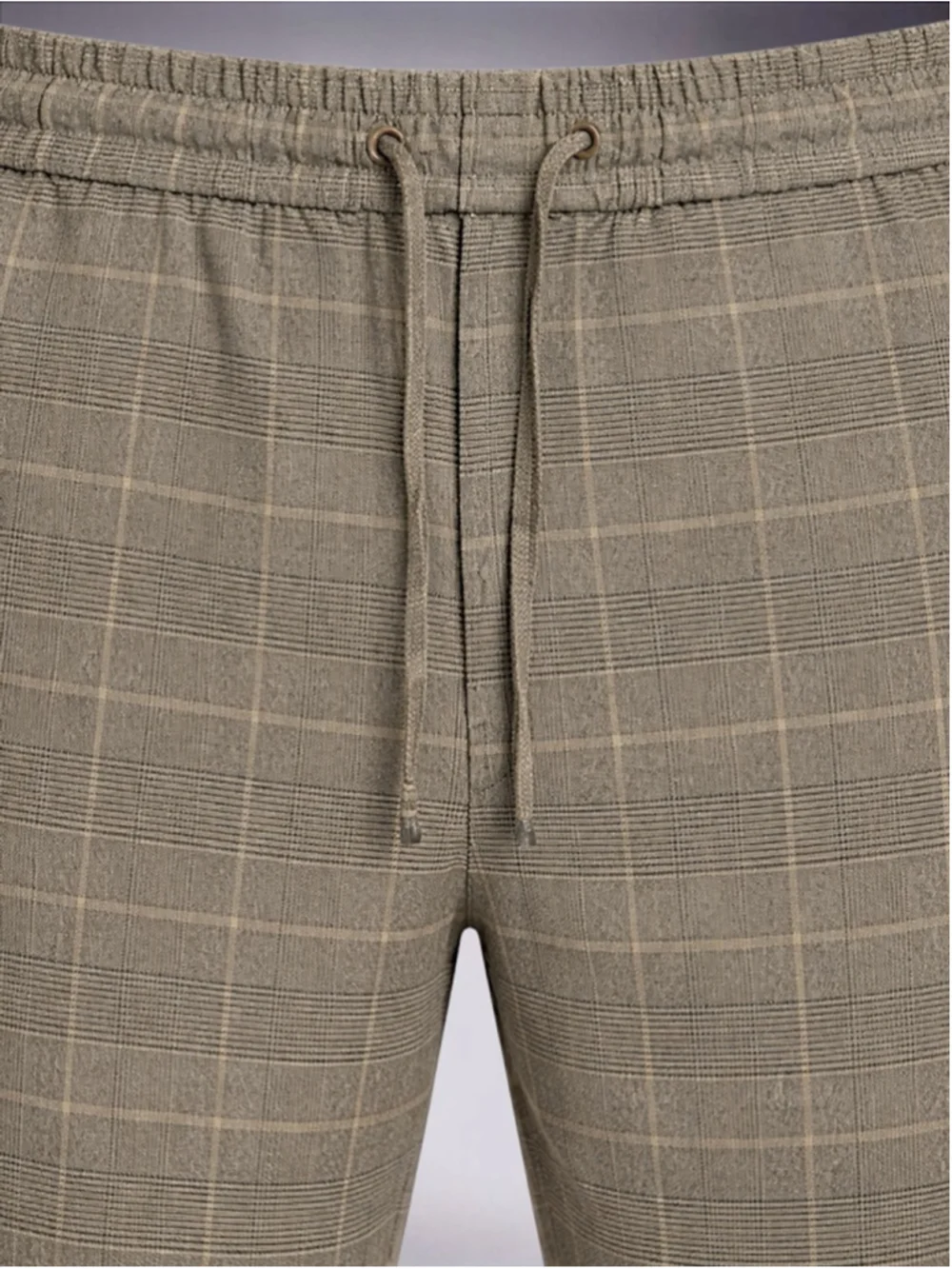 H&M Men’s Slim Fit Plaid Pull-On Pants Cuffed Joggers Size M